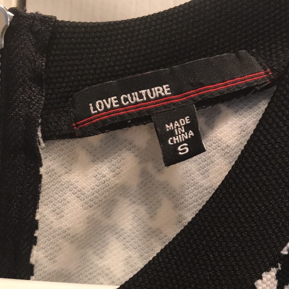 Love Culture Black and White  Hound's-tooth print - Picture 4 of 4